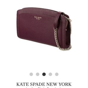 Kate Spade Blue Purse with Silver and Leather removable strap